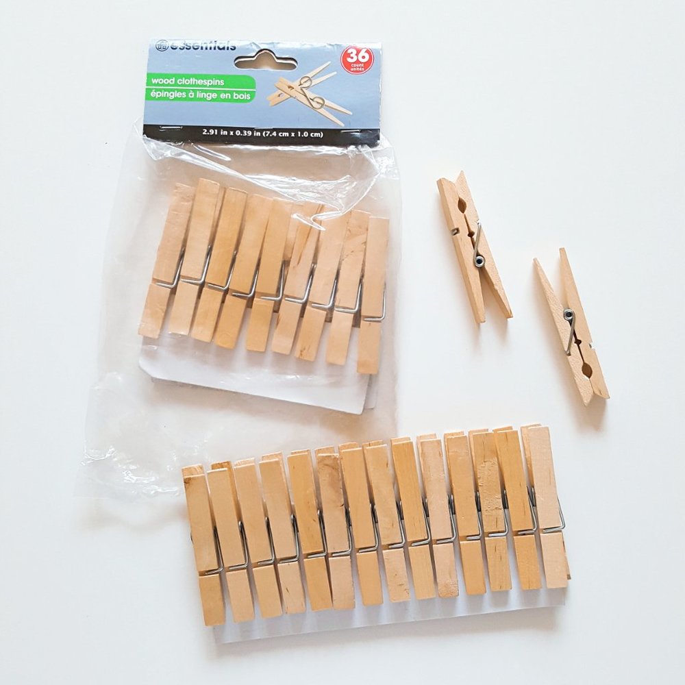 Essentials Wood Clothespins